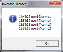 Inventor Licencia de Red no Disponible